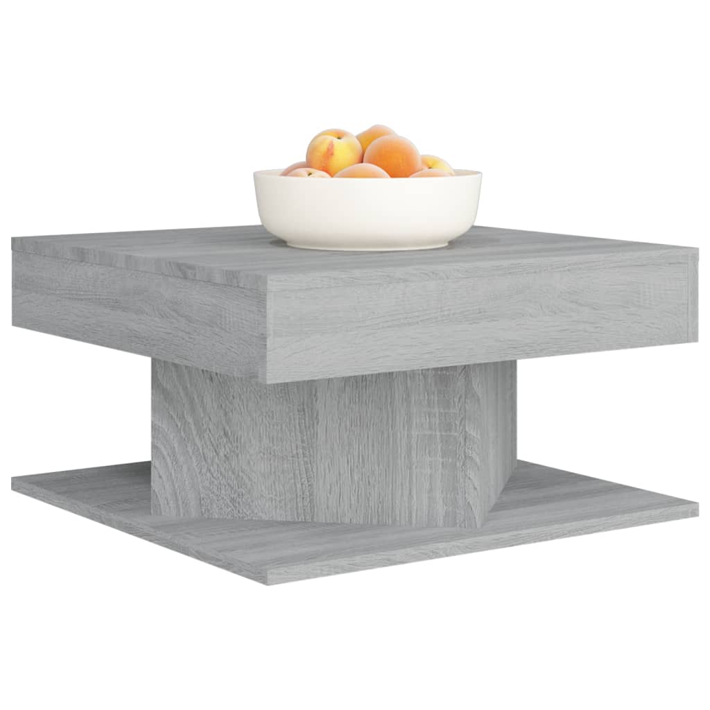 Coffee Table Grey Sonoma 57x57x30 cm Engineered Wood