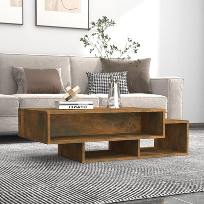 Coffee Table Smoked Oak 105x55x32 cm Engineered Wood