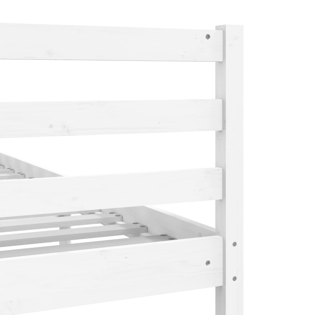 Bed Frame without Mattress White 120x190 cm Small Double  Solid Wood