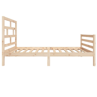 3101273 vidaXL Bed Frame without Mattress Solid Wood 100x200 cm (810420+814179)