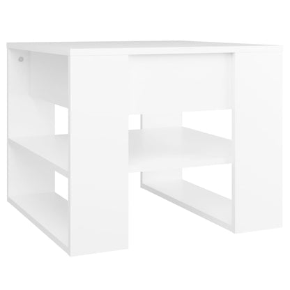 Coffee Table White 55.5x55x45 cm Engineered Wood