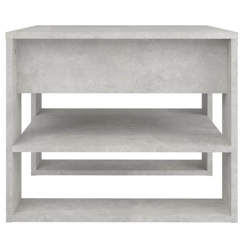 Coffee Table Concrete Grey 55.5x55x45 cm Engineered Wood