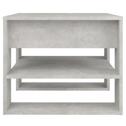 Coffee Table Concrete Grey 55.5x55x45 cm Engineered Wood