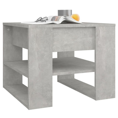 Coffee Table Concrete Grey 55.5x55x45 cm Engineered Wood