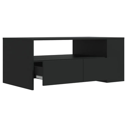 Coffee Table Black 102x55x42 cm Engineered Wood