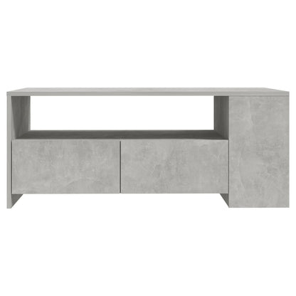 Coffee Table Concrete Grey 102x55x42 cm Engineered Wood