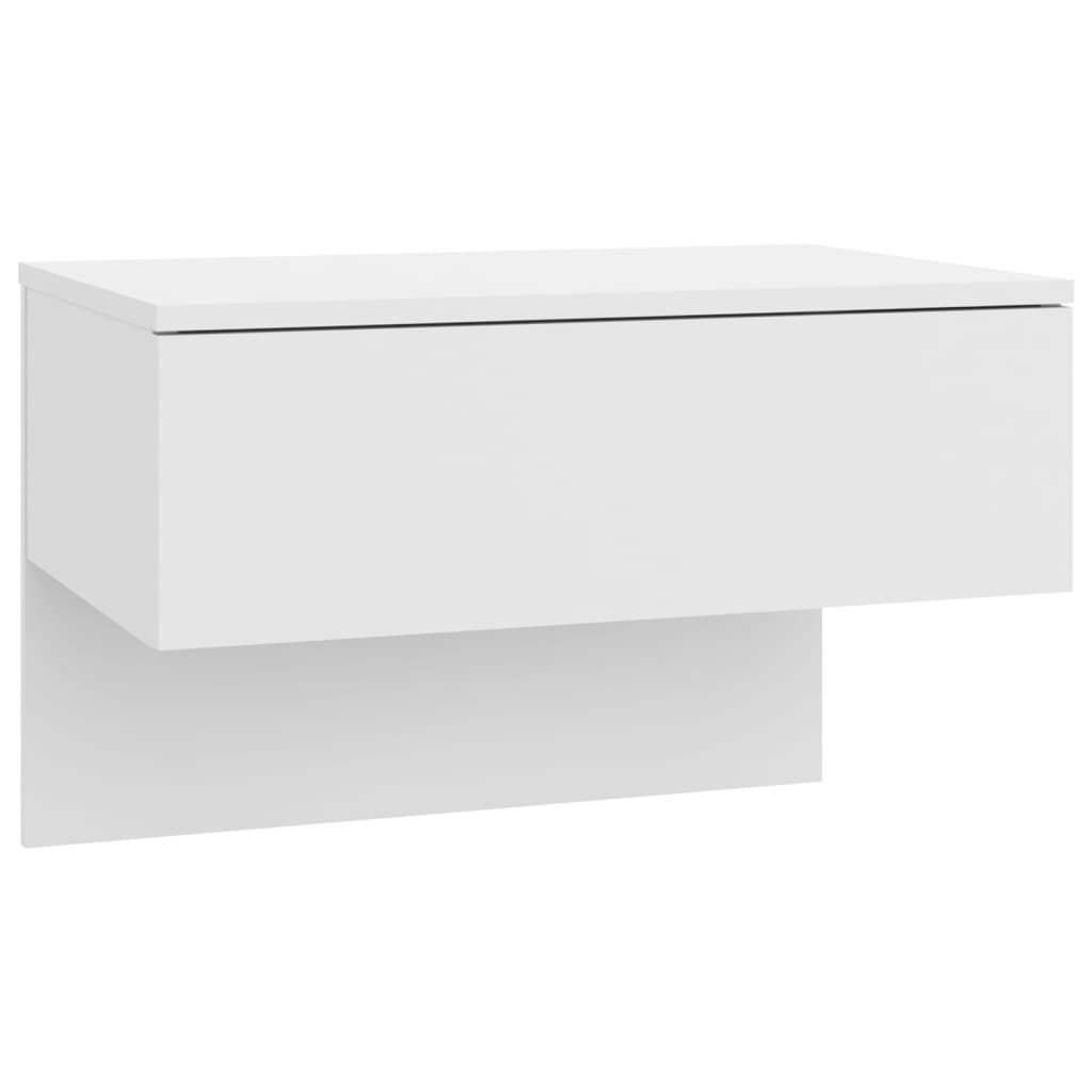 Wall-mounted Bedside Cabinet White