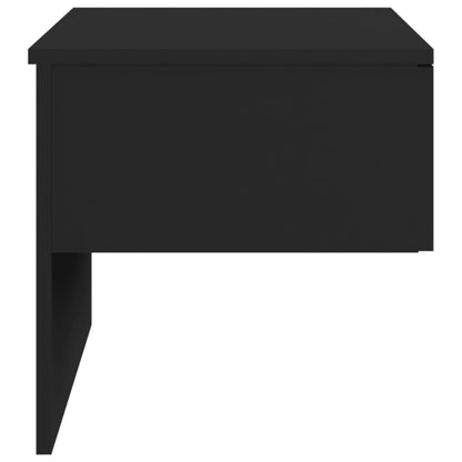 Wall-mounted Bedside Cabinet Black