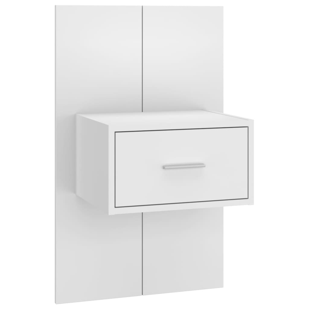 Wall-mounted Bedside Cabinet White