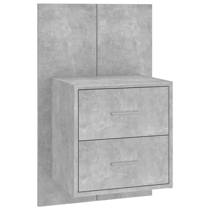 Wall-mounted Bedside Cabinet Concrete Grey