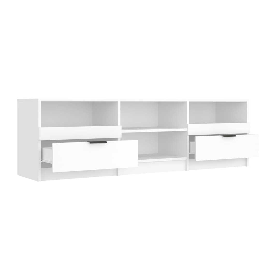 TV Cabinet White 150x33.5x45 cm Engineered Wood