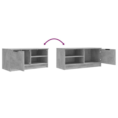 TV Cabinet Concrete Grey 80x35x36.5 cm Engineered Wood