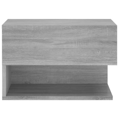 Wall-mounted Bedside Cabinet Grey Sonoma