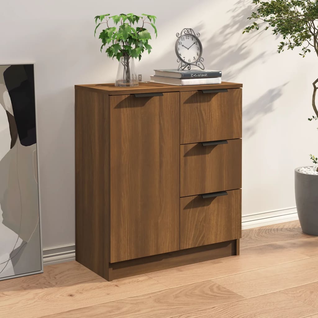 Sideboard Brown Oak Engineered Wood