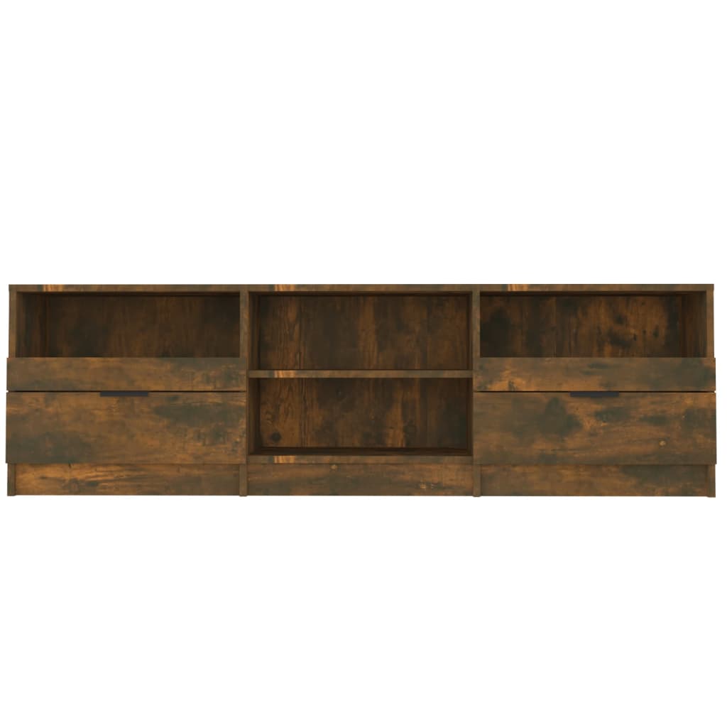 TV Cabinet Smoked Oak 150x33.5x45 cm Engineered Wood