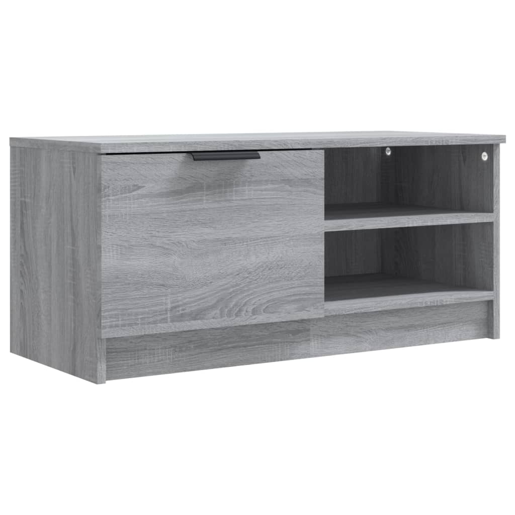 TV Cabinet Grey Sonoma 80x35x36.5 cm Engineered Wood