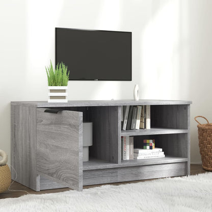 TV Cabinet Grey Sonoma 80x35x36.5 cm Engineered Wood