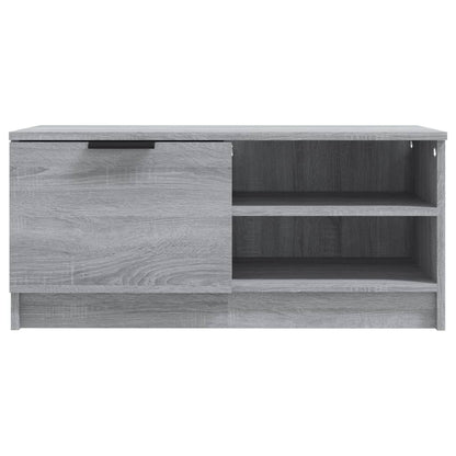 TV Cabinet Grey Sonoma 80x35x36.5 cm Engineered Wood