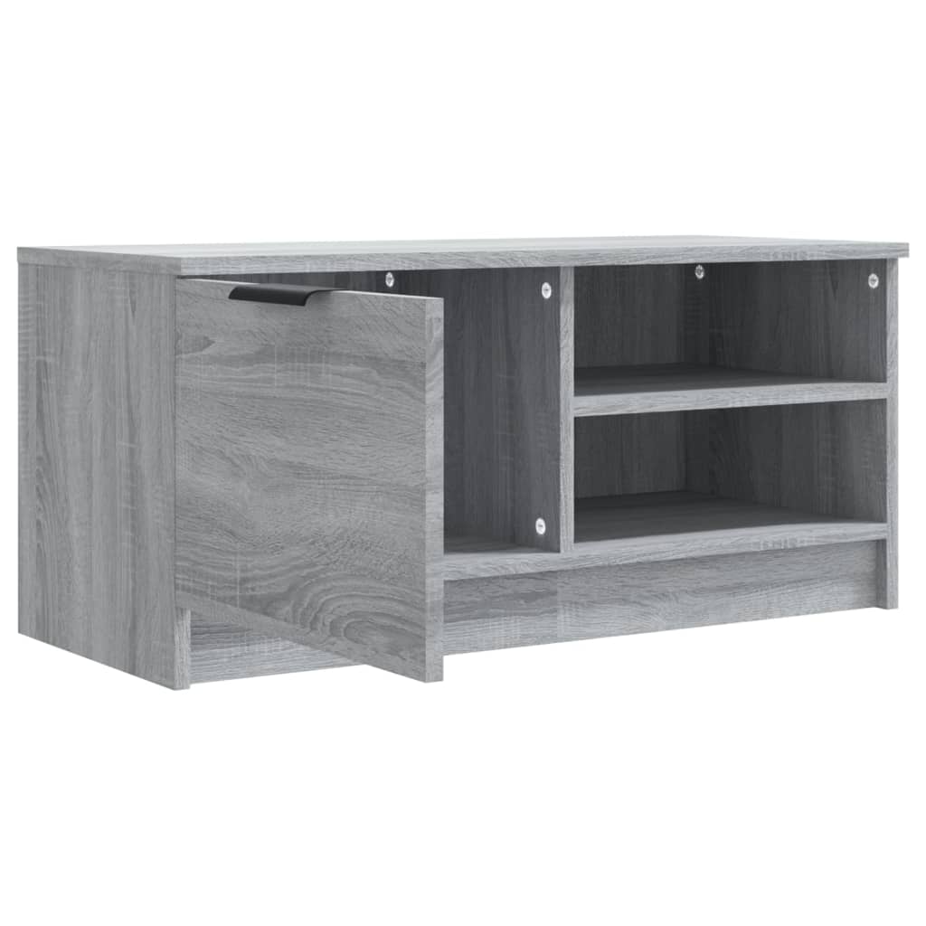 TV Cabinet Grey Sonoma 80x35x36.5 cm Engineered Wood