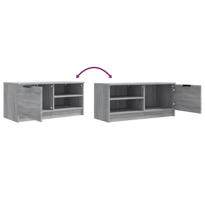 TV Cabinet Grey Sonoma 80x35x36.5 cm Engineered Wood