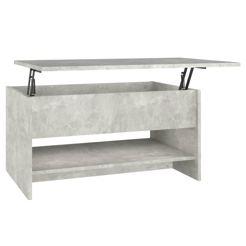 Coffee Table Concrete Grey 80x50x40 cm Engineered Wood