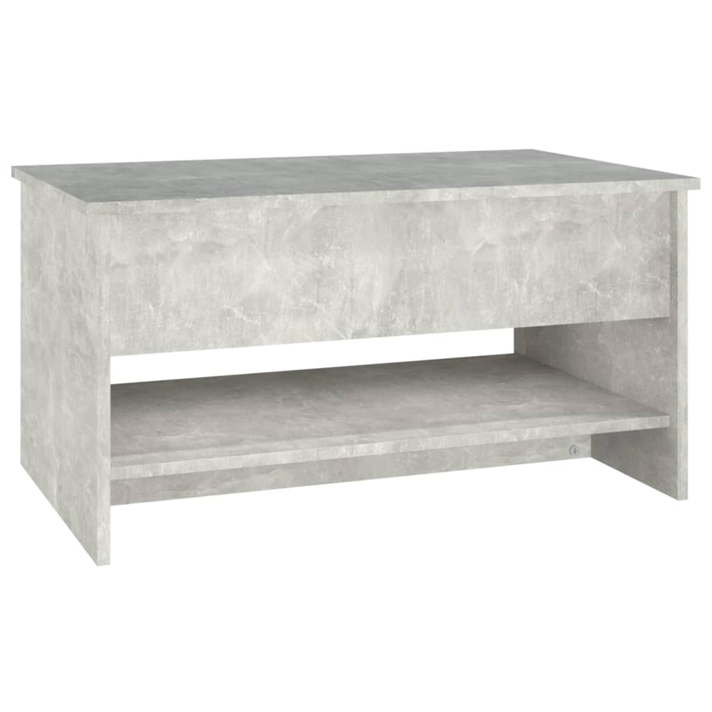 Coffee Table Concrete Grey 80x50x40 cm Engineered Wood