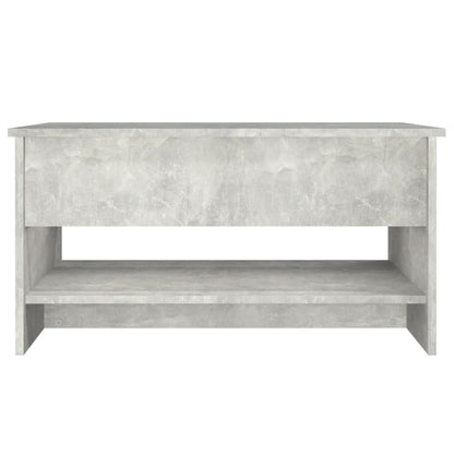 Coffee Table Concrete Grey 80x50x40 cm Engineered Wood