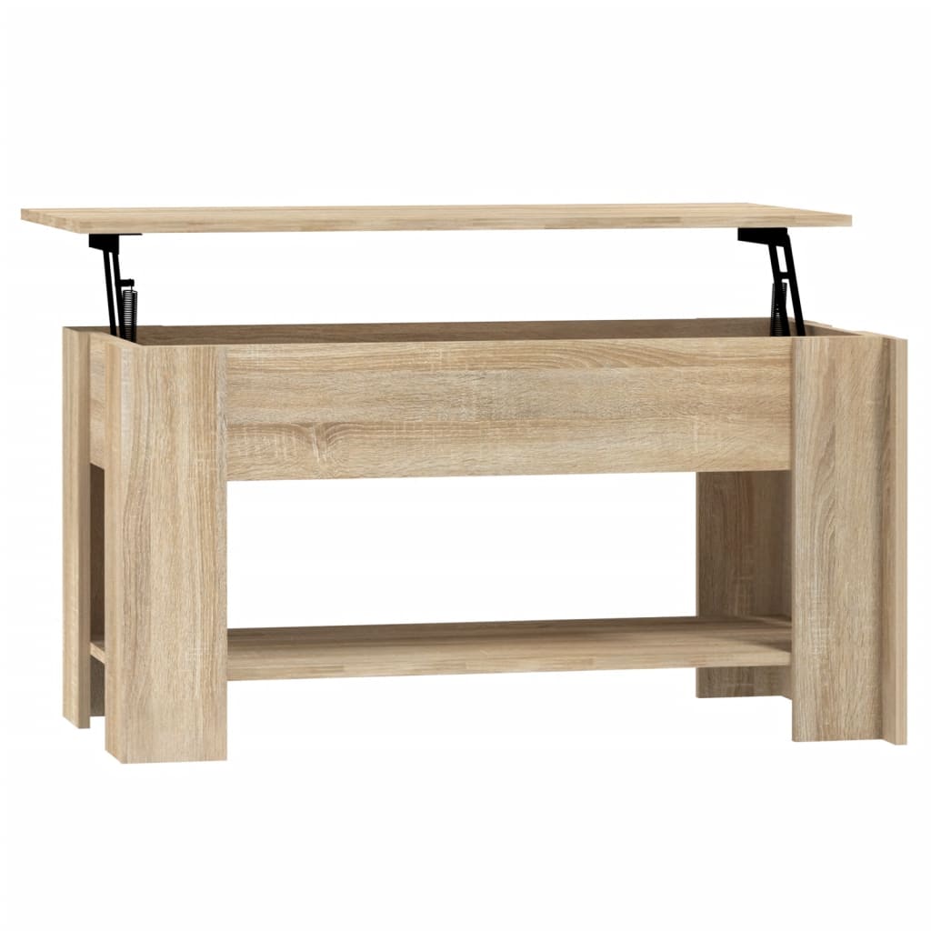 Coffee Table Sonoma Oak 101x49x52 cm Engineered Wood