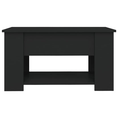 Coffee Table Black 79x49x41 cm Engineered Wood