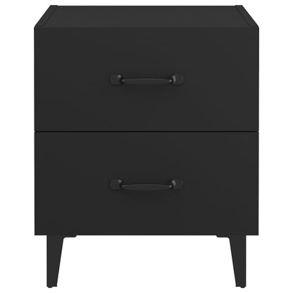 Bedside Cabinet Black 40x35x47.5 cm