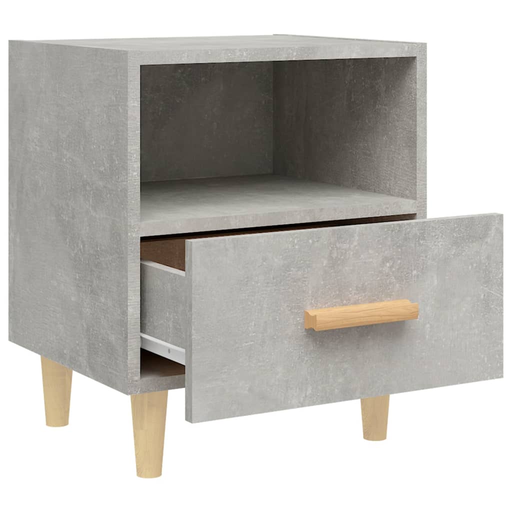 Bedside Cabinets 2 pcs Concrete Grey 40x35x47 cm