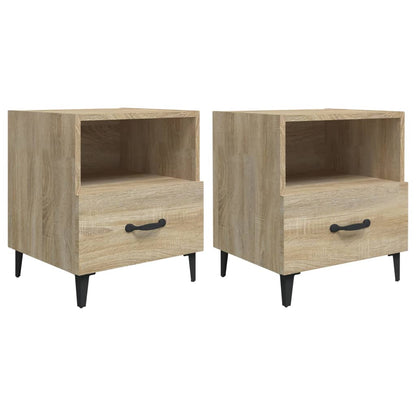 Bedside Cabinets 2 pcs Sonoma Oak Engineered Wood