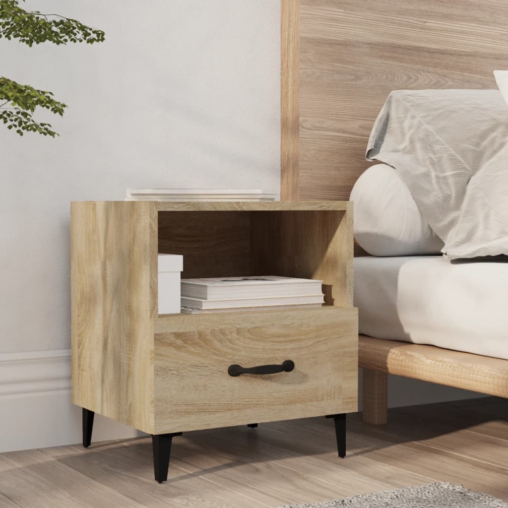 Bedside Cabinets 2 pcs Sonoma Oak Engineered Wood