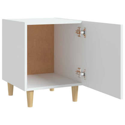 Bedside Cabinets 2 pcs White Engineered Wood