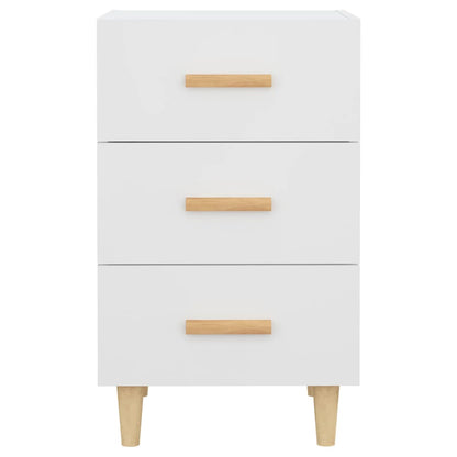 Bedside Cabinet White 40x40x66 cm Engineered Wood