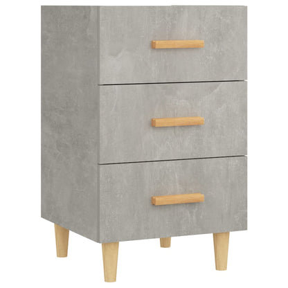 Bedside Cabinet Concrete Grey 40x40x66 cm Engineered Wood