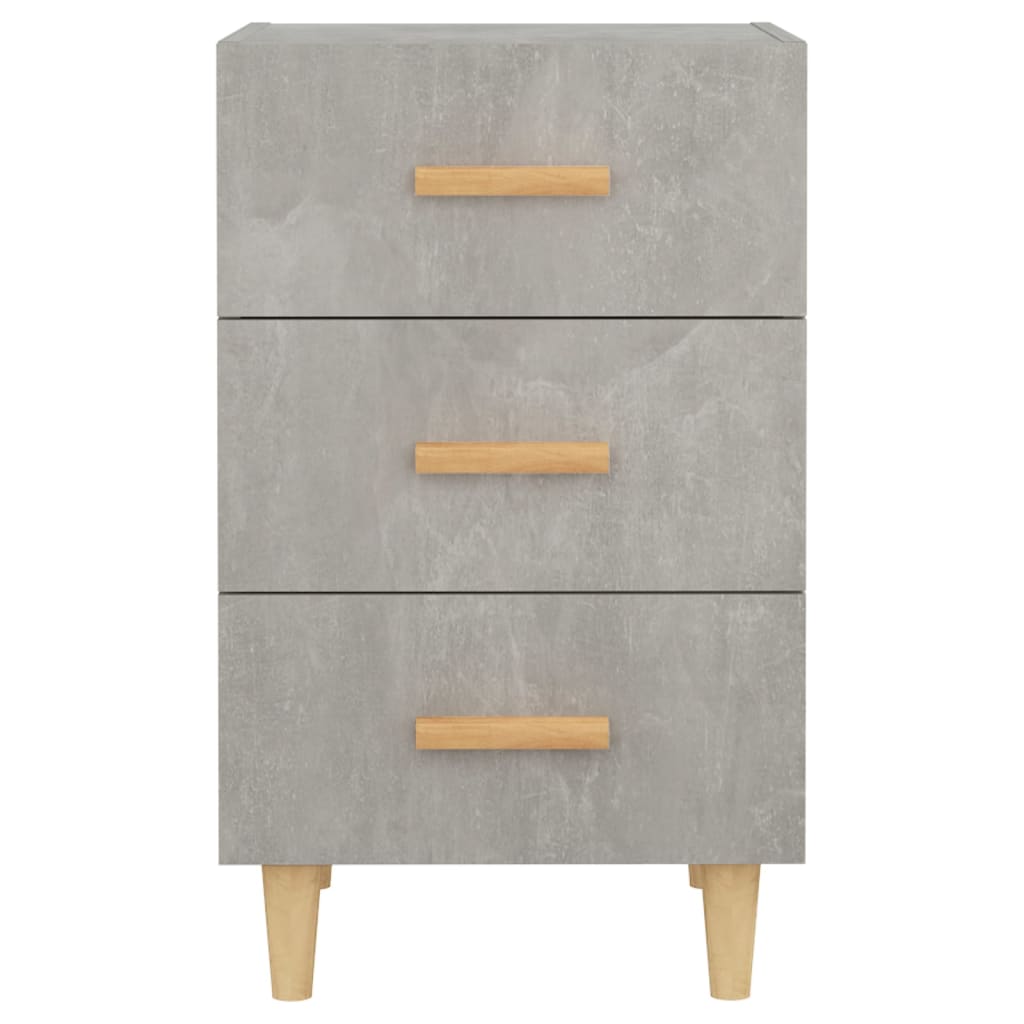 Bedside Cabinet Concrete Grey 40x40x66 cm Engineered Wood