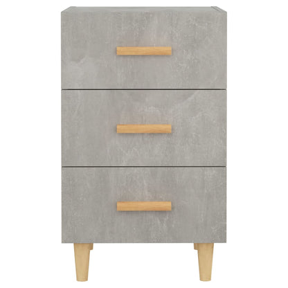 Bedside Cabinet Concrete Grey 40x40x66 cm Engineered Wood