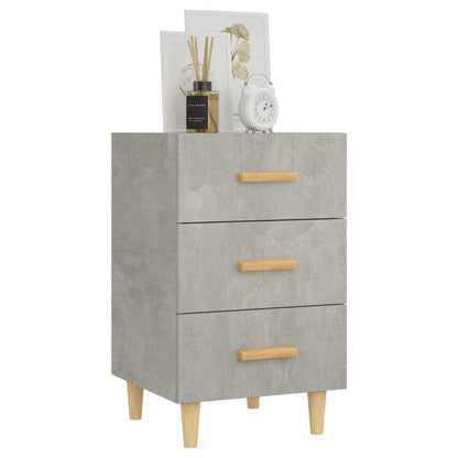 Bedside Cabinet Concrete Grey 40x40x66 cm Engineered Wood