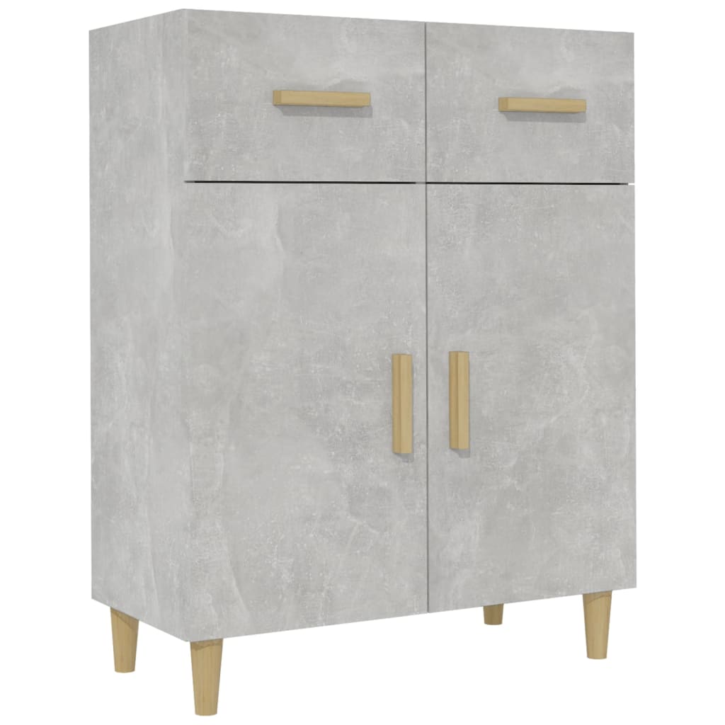 Sideboard Concrete Grey 69.5x34x90 cm Engineered Wood