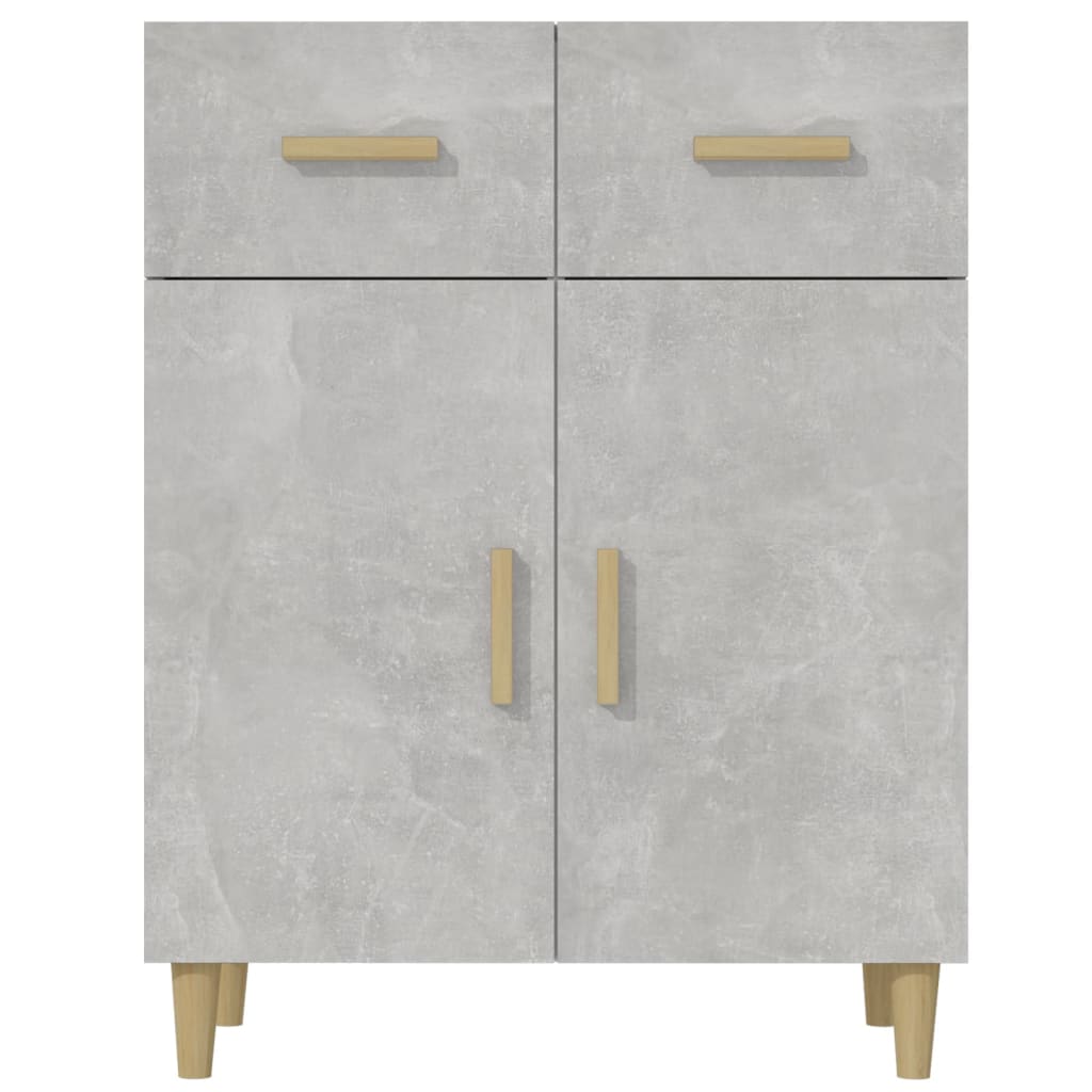 Sideboard Concrete Grey 69.5x34x90 cm Engineered Wood