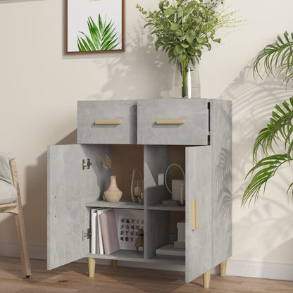 Sideboard Concrete Grey 69.5x34x90 cm Engineered Wood