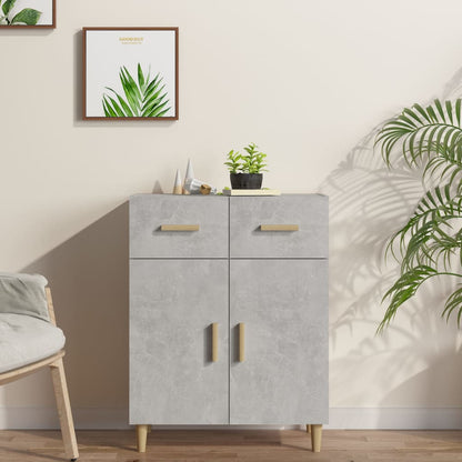 Sideboard Concrete Grey 69.5x34x90 cm Engineered Wood