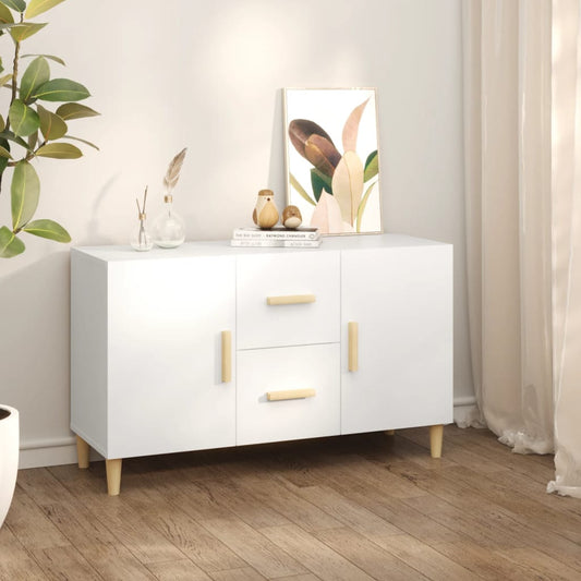 Sideboard White 100x36x60 cm Engineered Wood