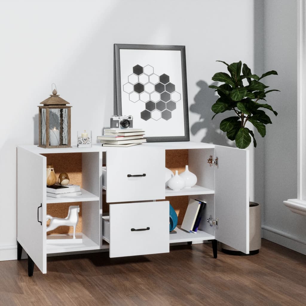 Sideboard White 100x36x60 cm Engineered Wood