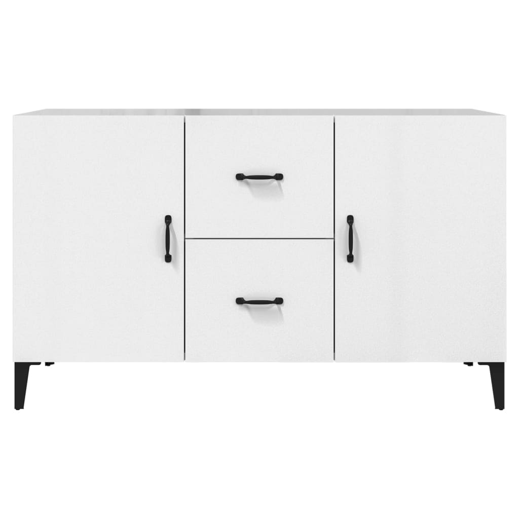 Sideboard High Gloss White 100x36x60 cm Engineered Wood