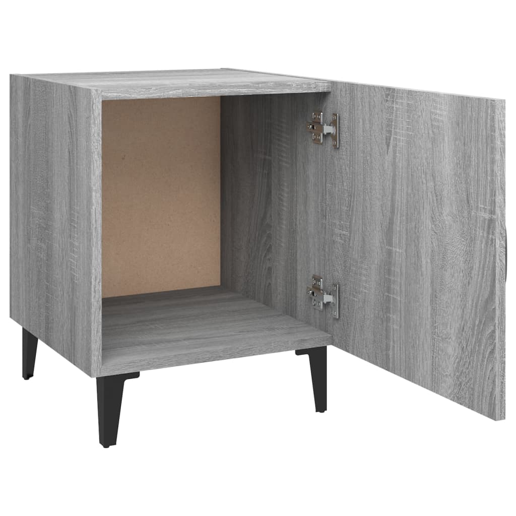 Bedside Cabinets 2 pcs Grey Sonoma Engineered Wood