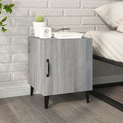 Bedside Cabinets 2 pcs Grey Sonoma Engineered Wood