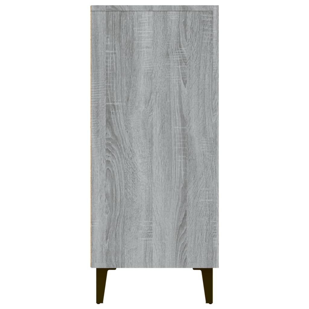 Sideboard Grey Sonoma 90x34x80 cm Engineered Wood