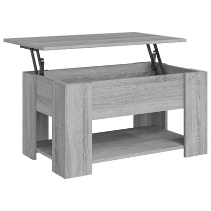 Coffee Table Grey Sonoma 79x49x41 cm Engineered Wood